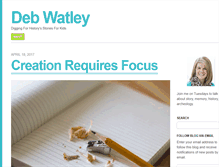 Tablet Screenshot of debwatley.com